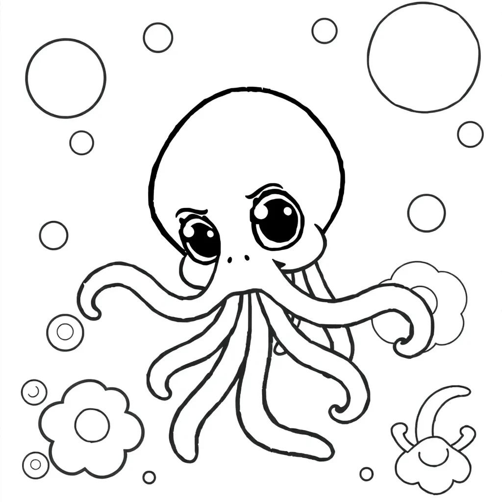 Squid Game Doll Coloring Pages