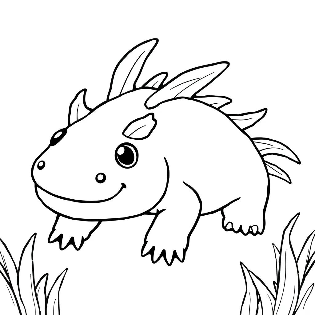 Squishmallow Coloring Pages Axolotl