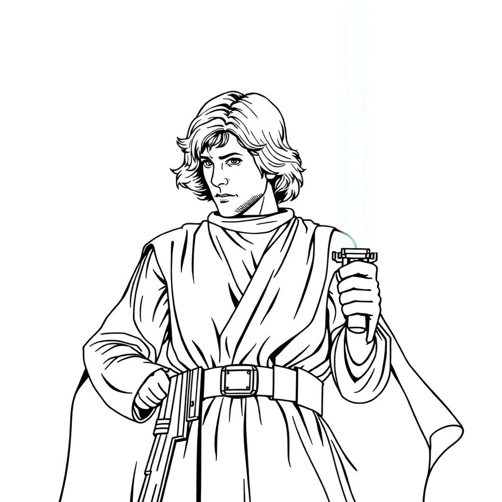 Star Wars Coloring Pages Luke Skywalker