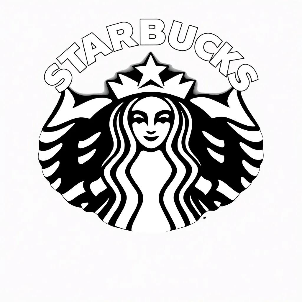 Starbucks Logo Coloring Page