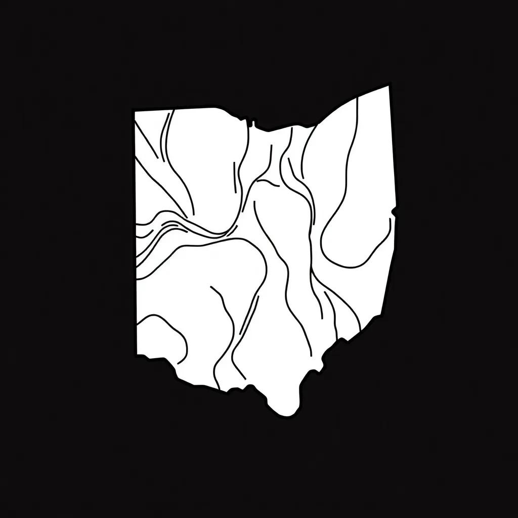 State Of Ohio Coloring Page