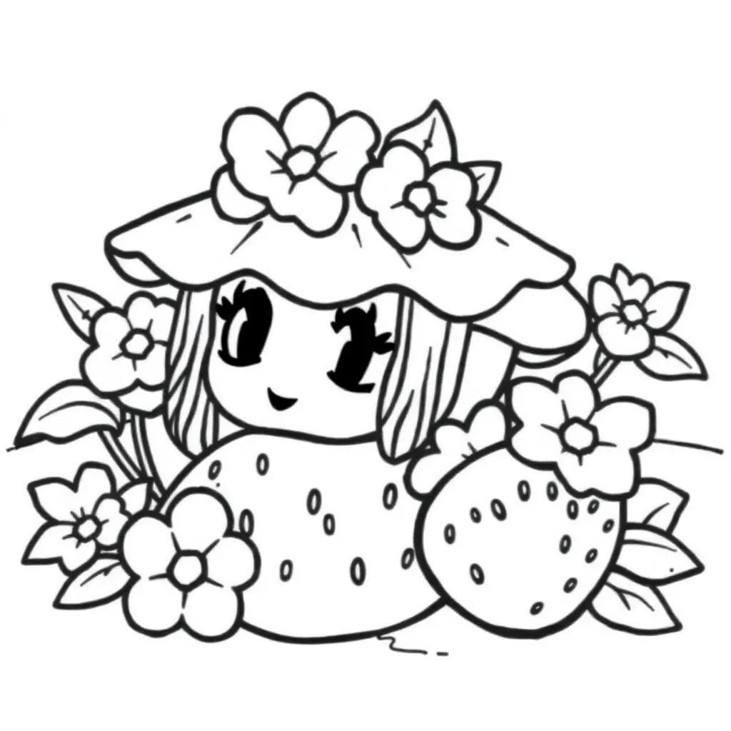Strawberry Shortcake Coloring Pages Printable