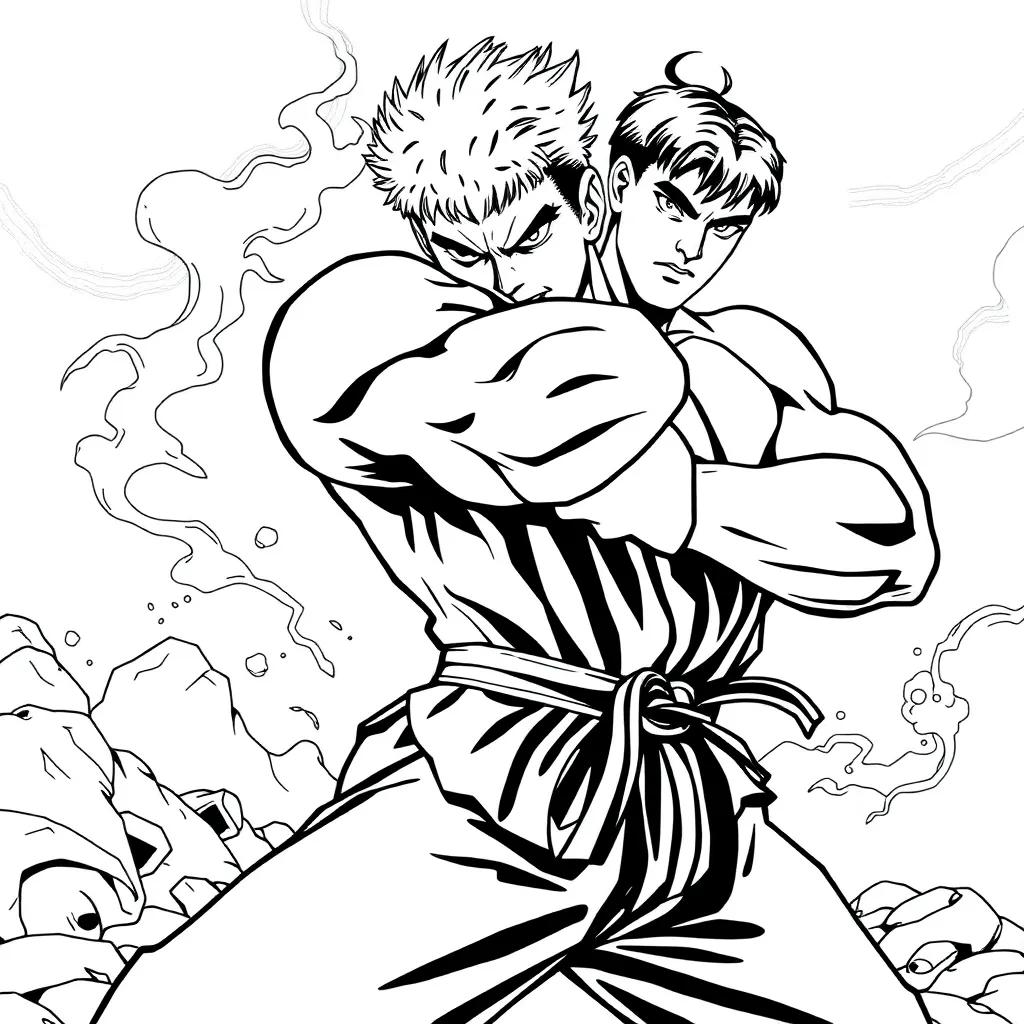 Street Fighter Coloring Pages