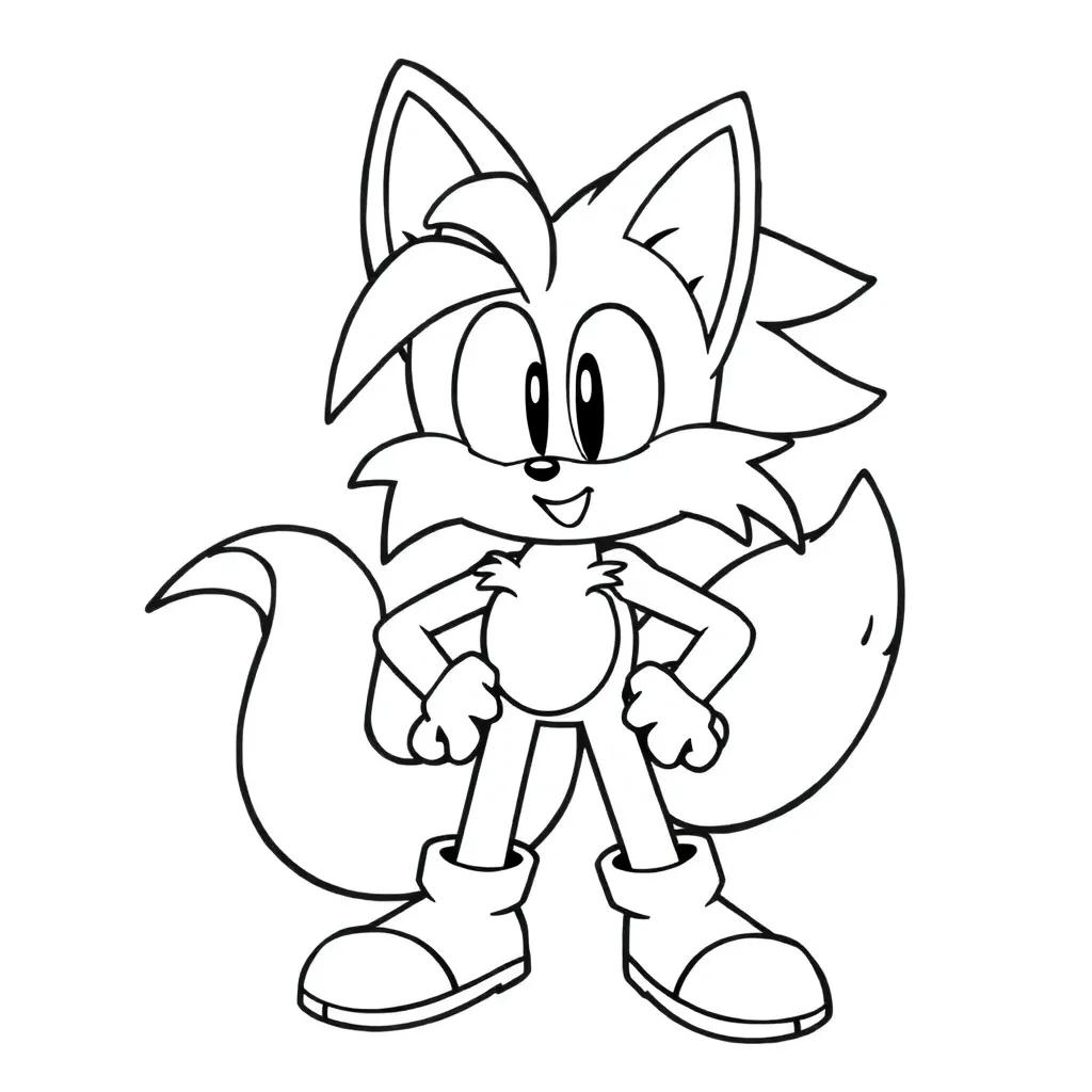 Super Tails Coloring Pages
