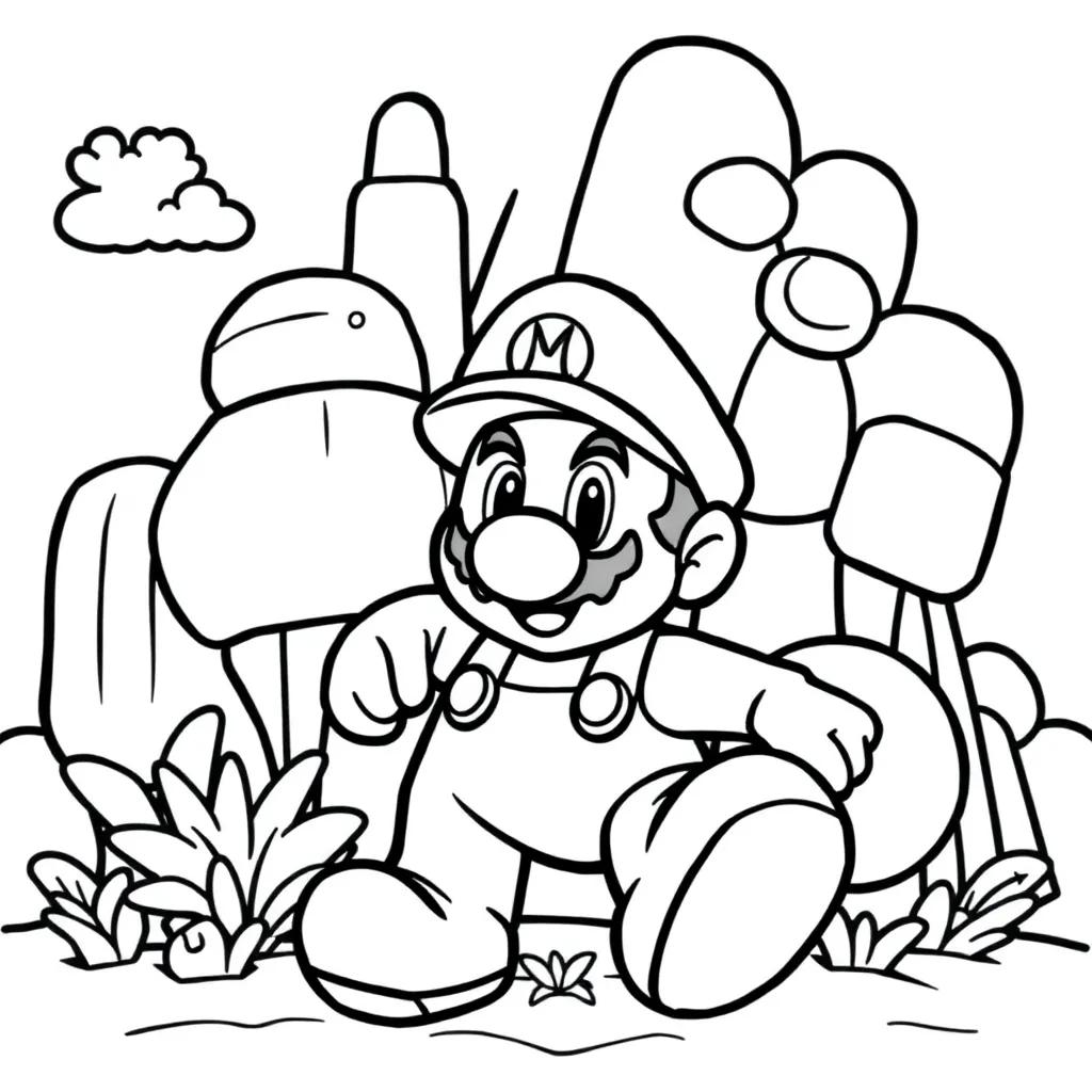 Super Mario 3d World Coloring Pages