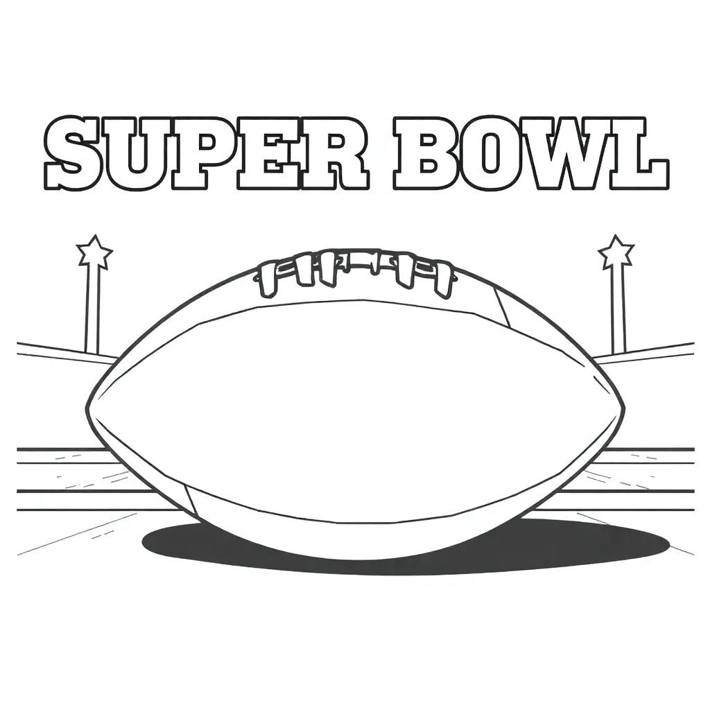 Super Bowl Coloring Page
