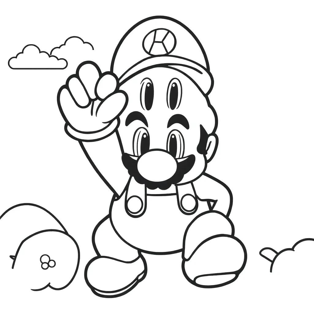 Super Mario Bro Coloring Pages