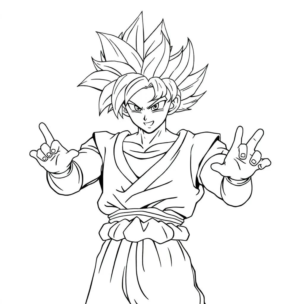 Super Saiyan Dragon Ball Z Coloring Pages