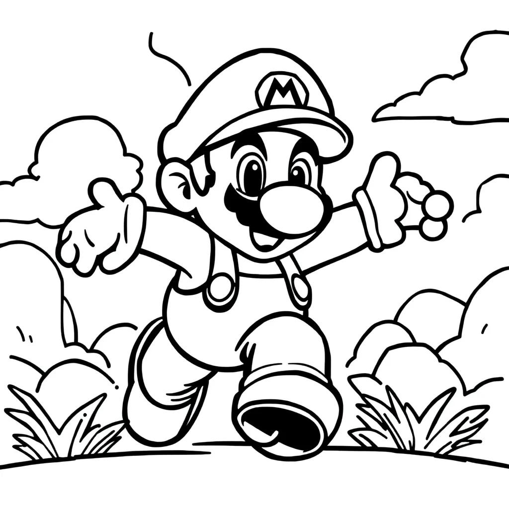 Super Mario Coloring Pages Pdf