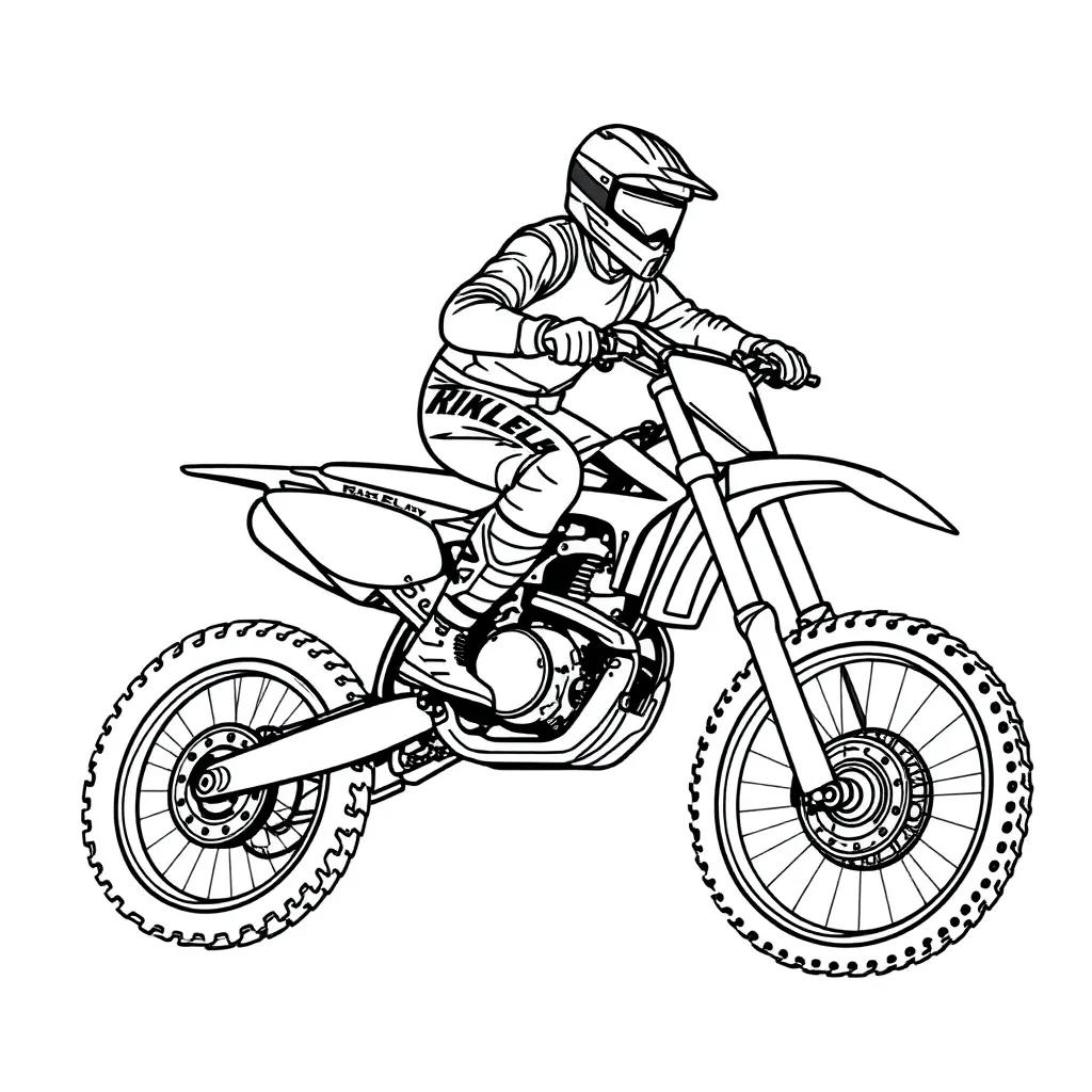 Supercross Dirt Bike Coloring Pages