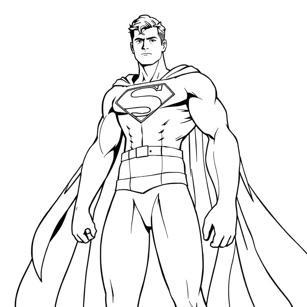 Superman Free Coloring Pages