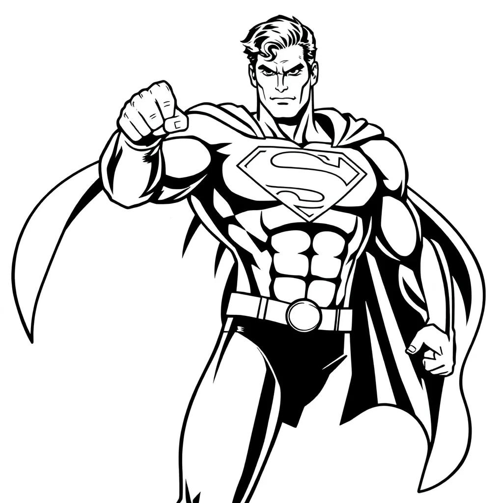Superman Printables Coloring Pages