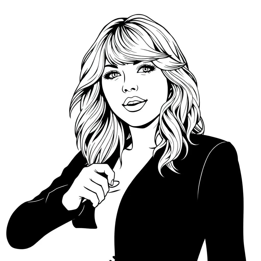 Taylor Swift Coloring Page Printable