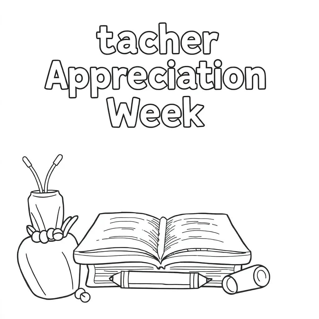 Teacher Appreciation Week Coloring Pages Printable