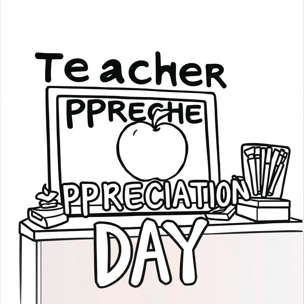 Teacher Appreciation Day Coloring Pages