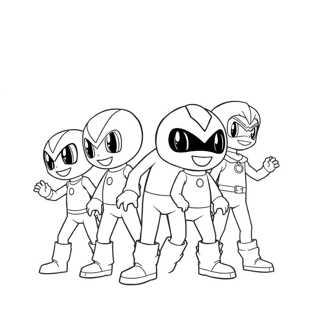 Team Rocket Coloring Page