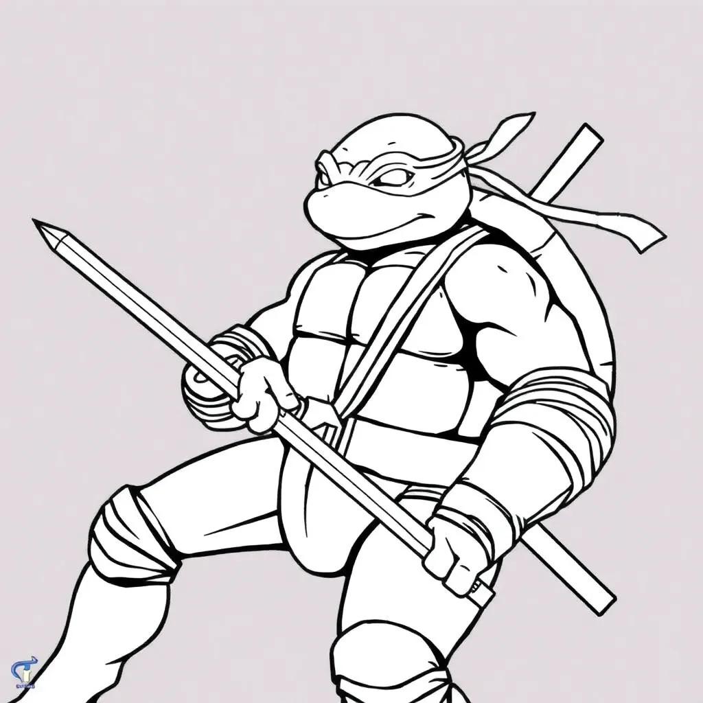 Teenage Mutant Ninja Turtles Donatello Coloring Pages