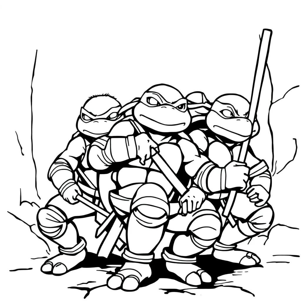 Teenage Mutant Ninja Turtles Coloring Pages Free Printable