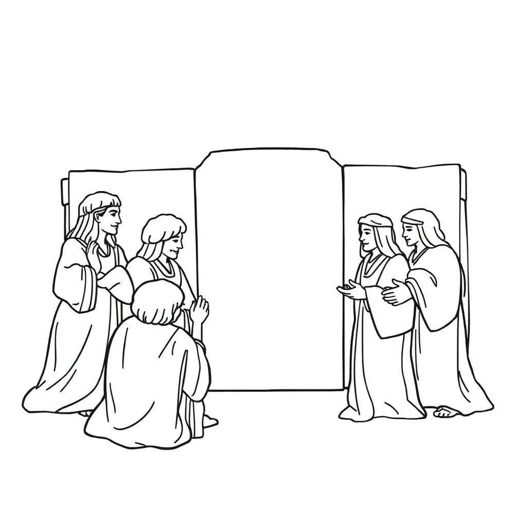 The Ten Commandments Coloring Page