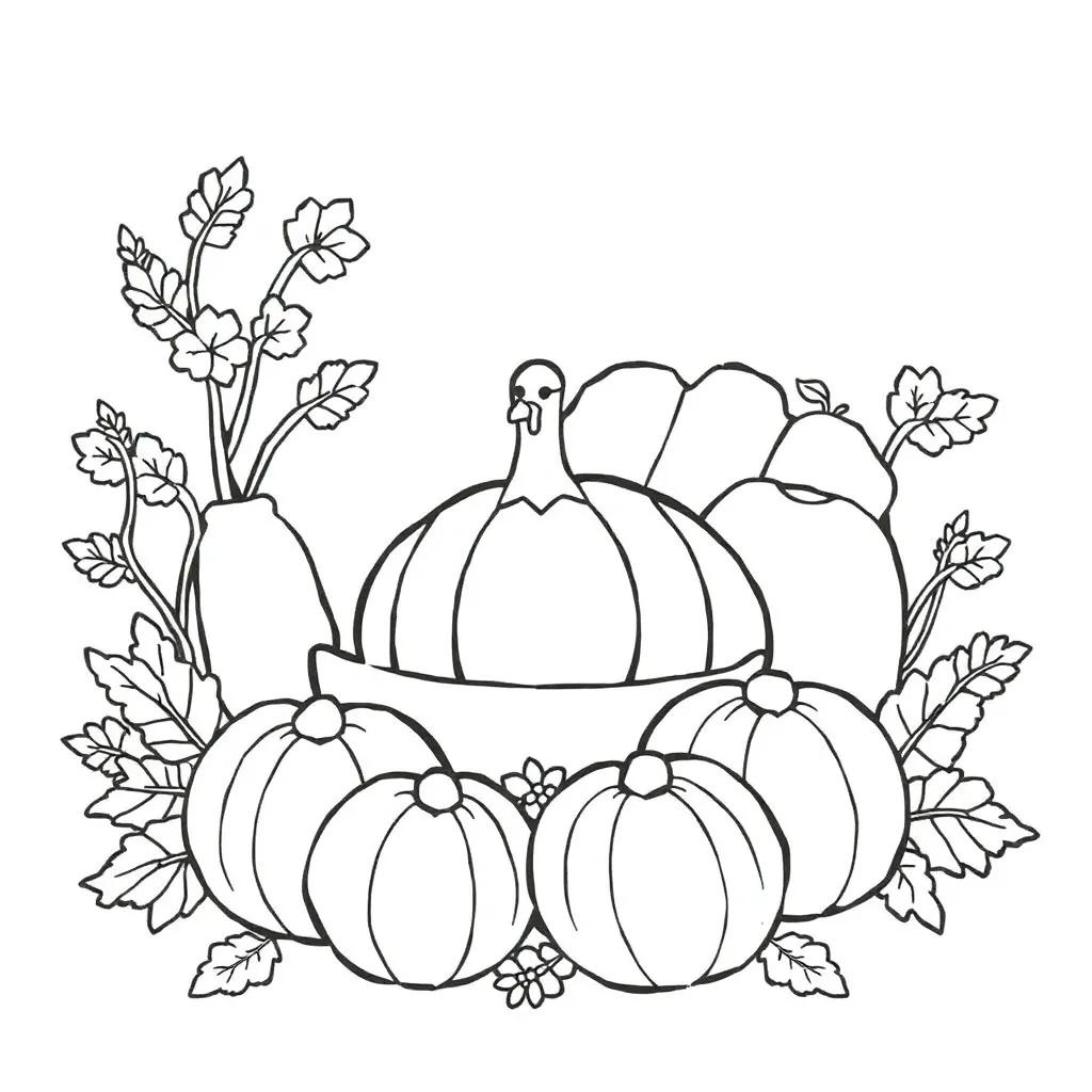 Thanksgiving Coloring Pages Pdf