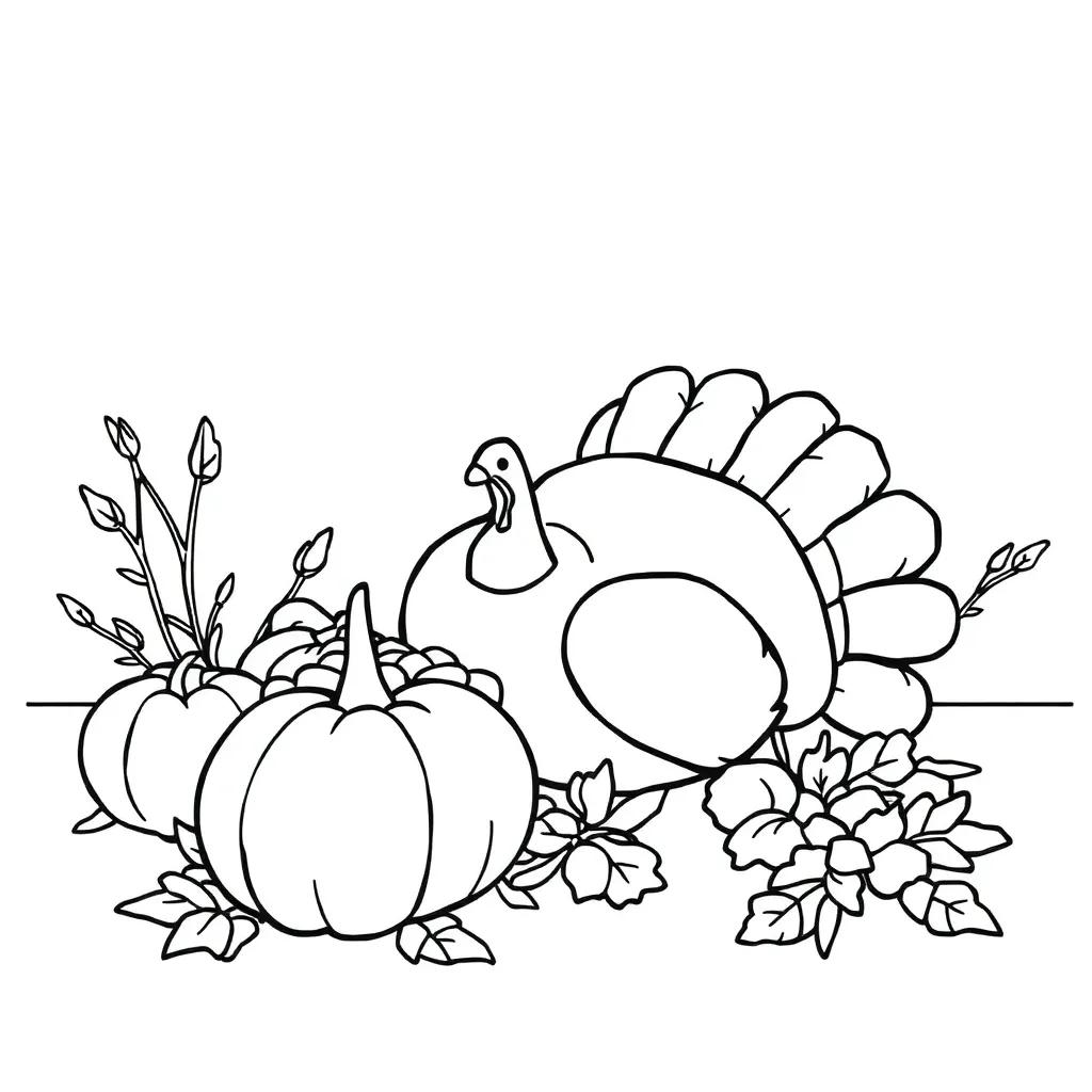 Thanksgiving Day Coloring Pages Printable