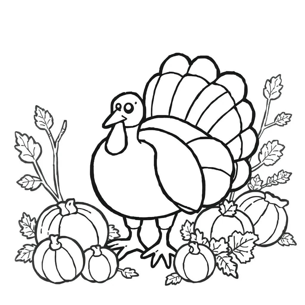 Thanksgiving Coloring Book Pages Free