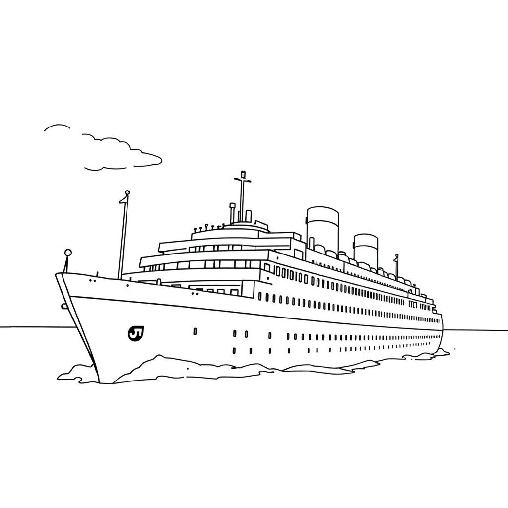 Titanic Printable Coloring Pages