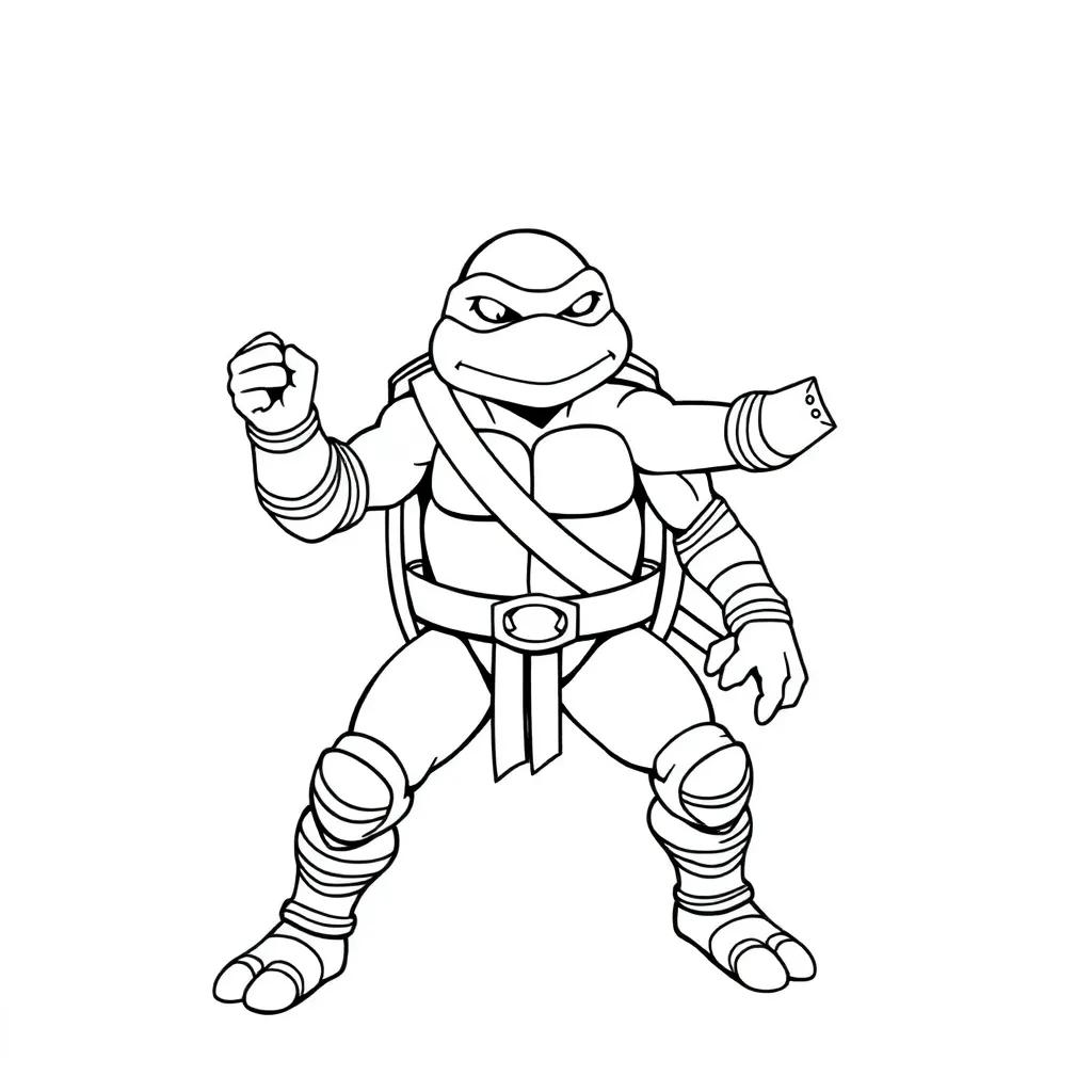 Tmnt Mikey Rise Coloring Pages
