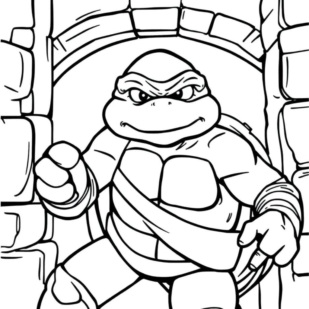 Tmnt Michelangelo Coloring Pages