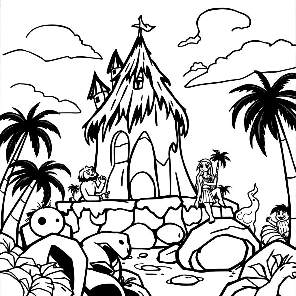 Total Drama Island Coloring Pages