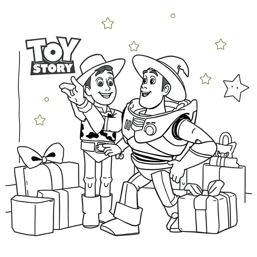 Toy Story Christmas Coloring Pages