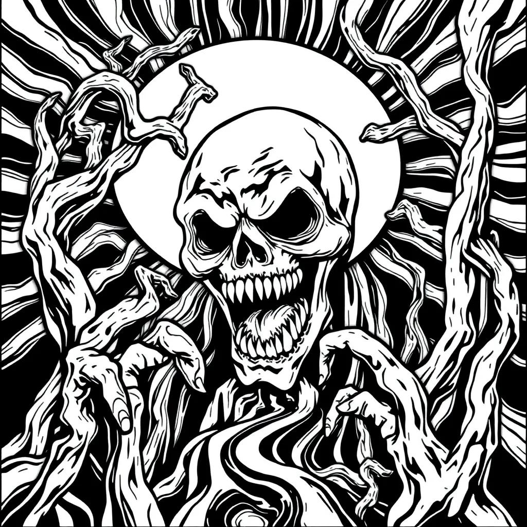 Trippy Creepy Coloring Pages