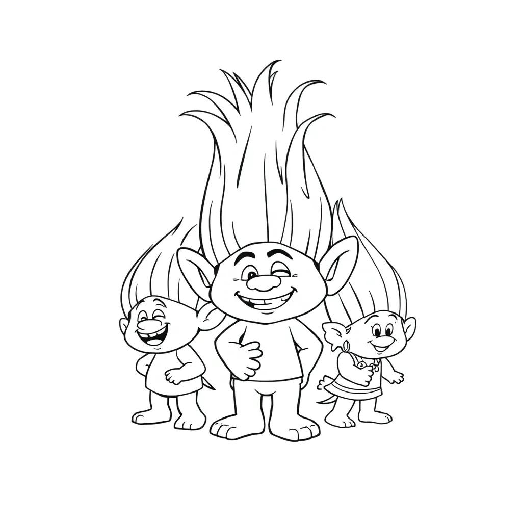 Trolls Movie Printable Coloring Pages