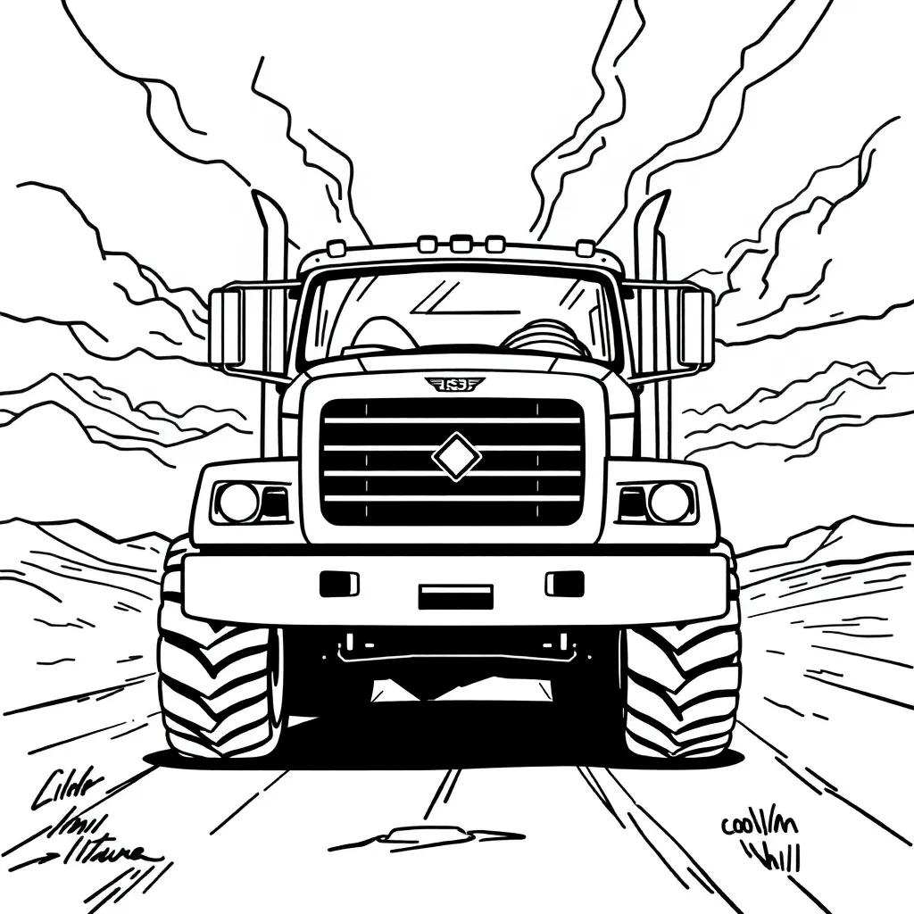 Truck Coloring Pages Printable