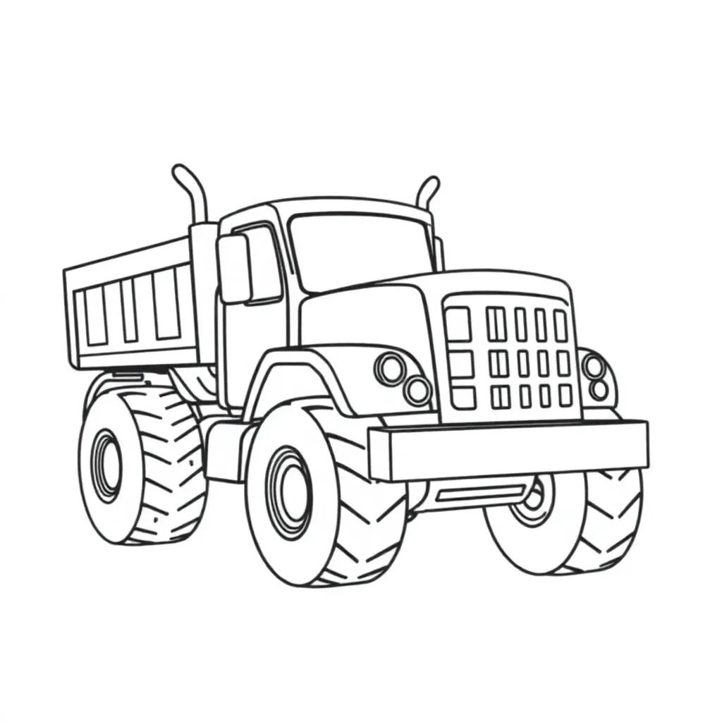 Truck Coloring Pages For Toddlers