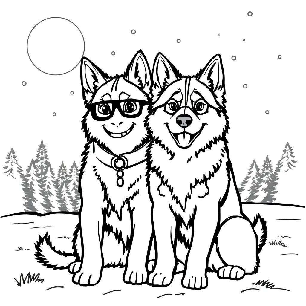 Tyler And Snowi Coloring Pages