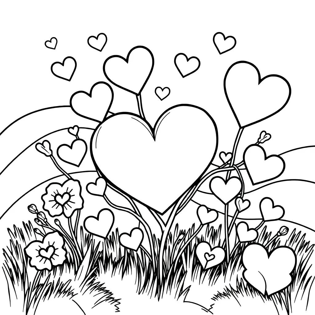 Valentine Day Printable Coloring Pages