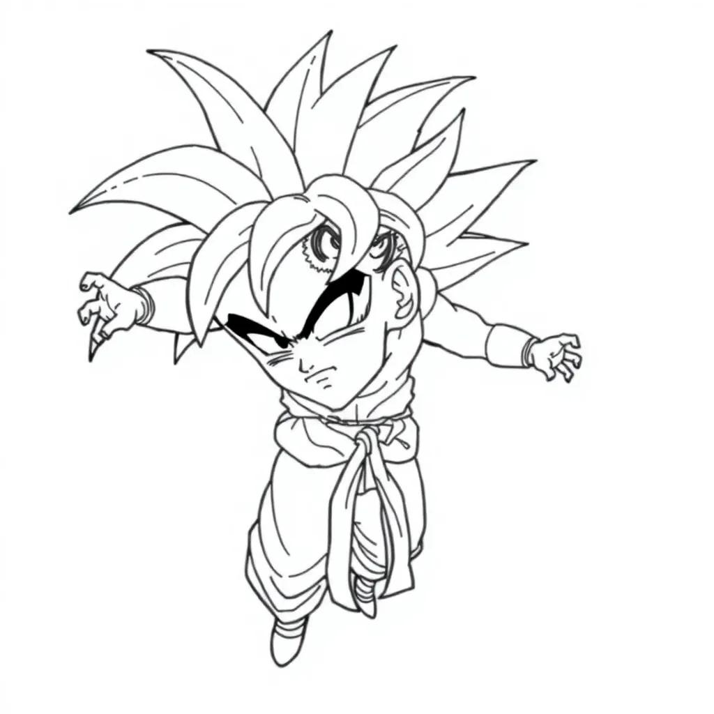 Vegeta Goku Coloring Pages