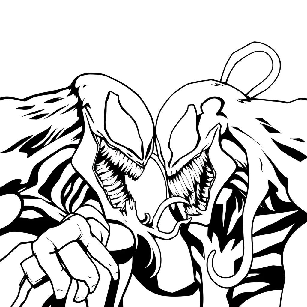 Venom Vs Carnage Coloring Pages