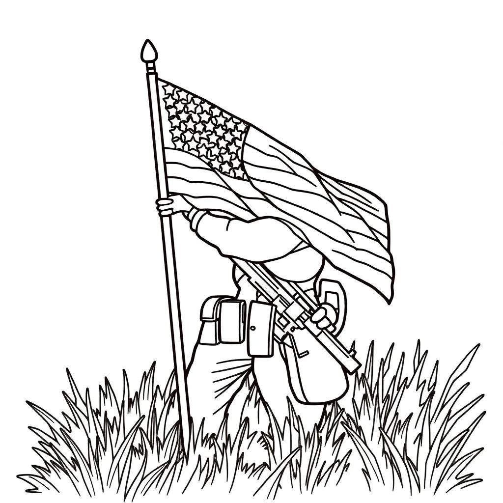 Veteran Day Coloring Pages