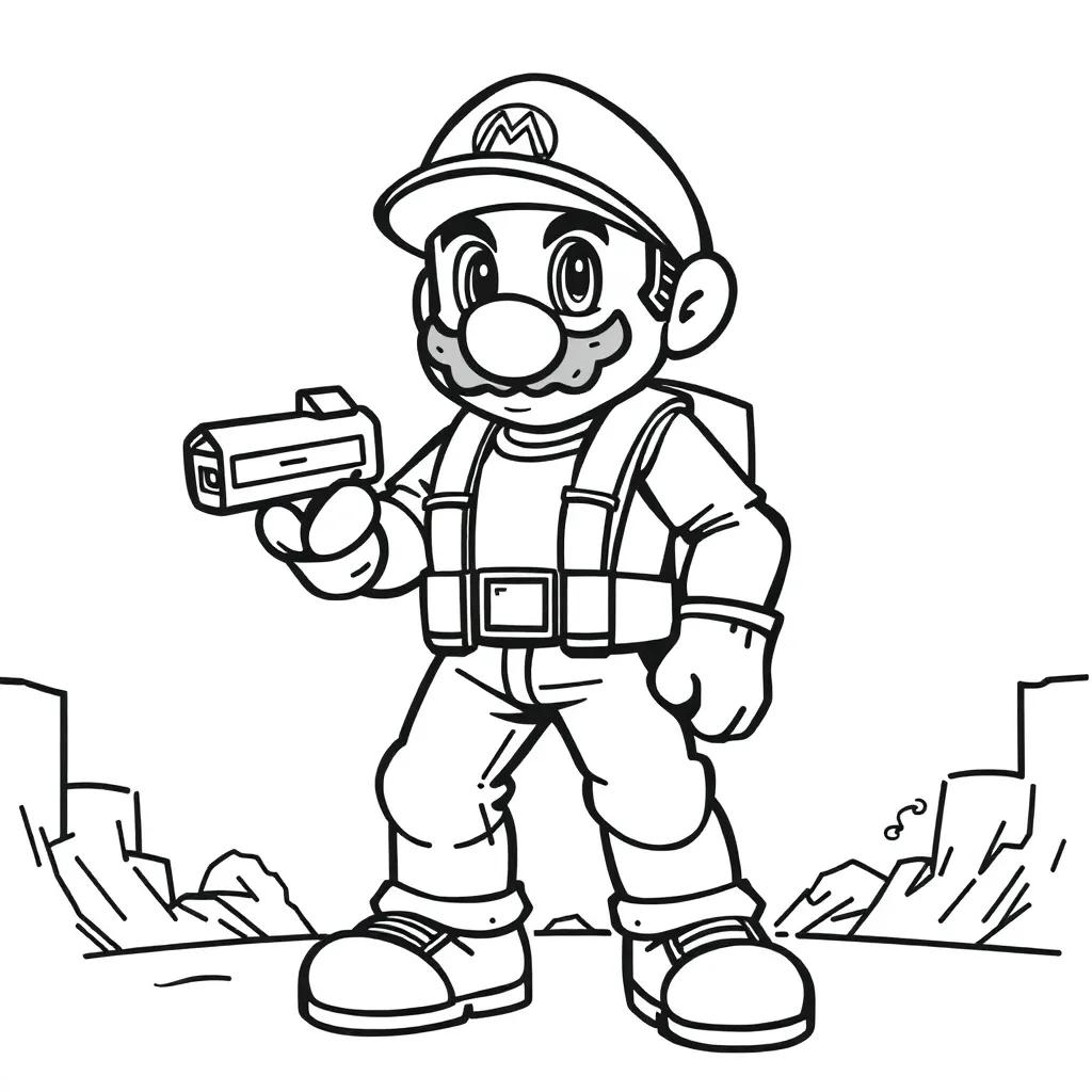 Video Game Character Coloring Pages