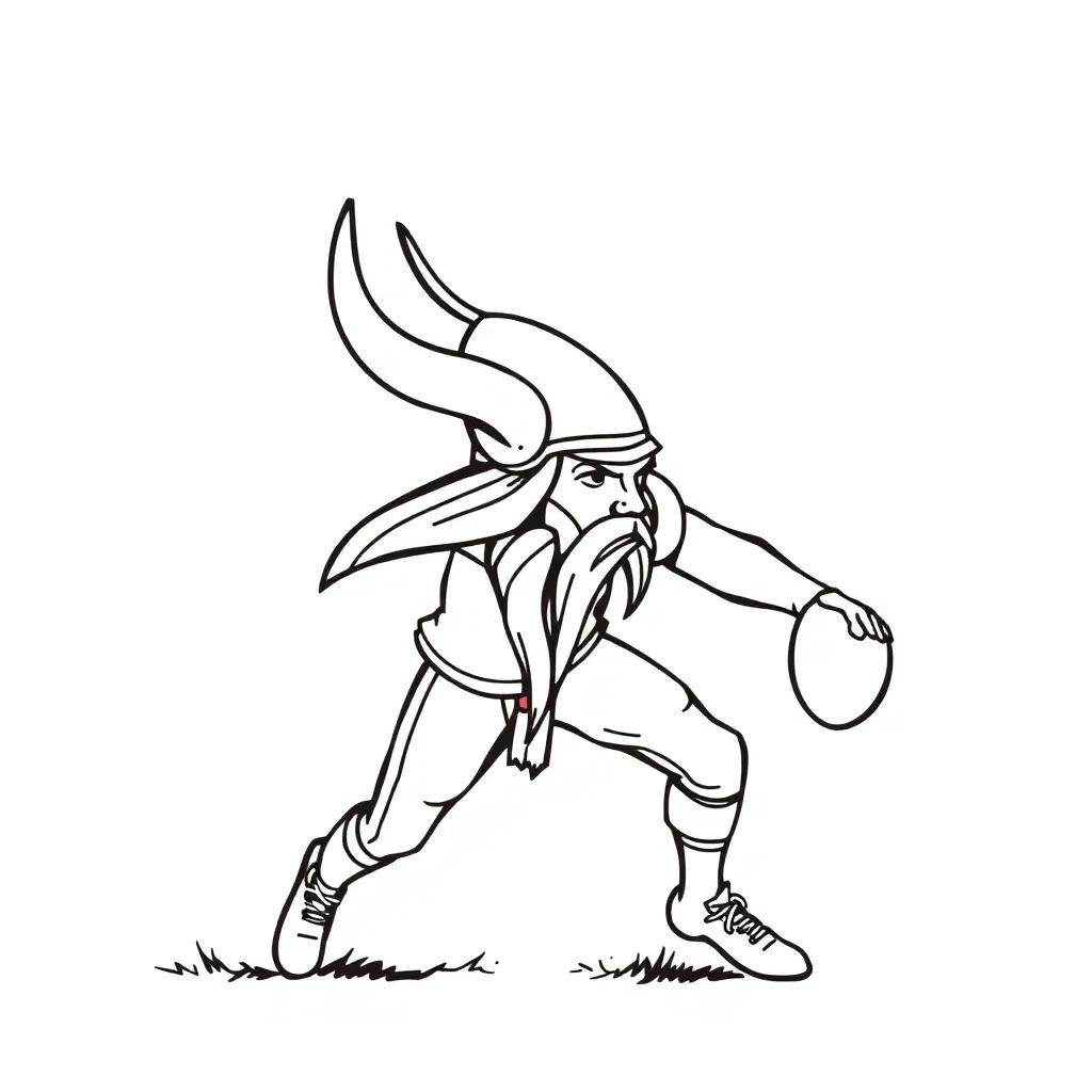 Vikings Football Coloring Pages