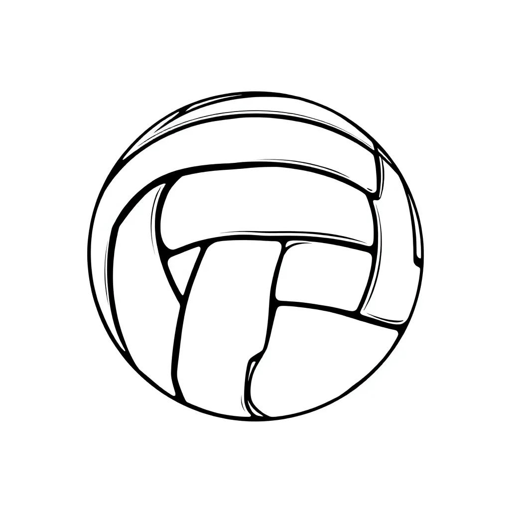 Volleyball Printable Coloring Pages