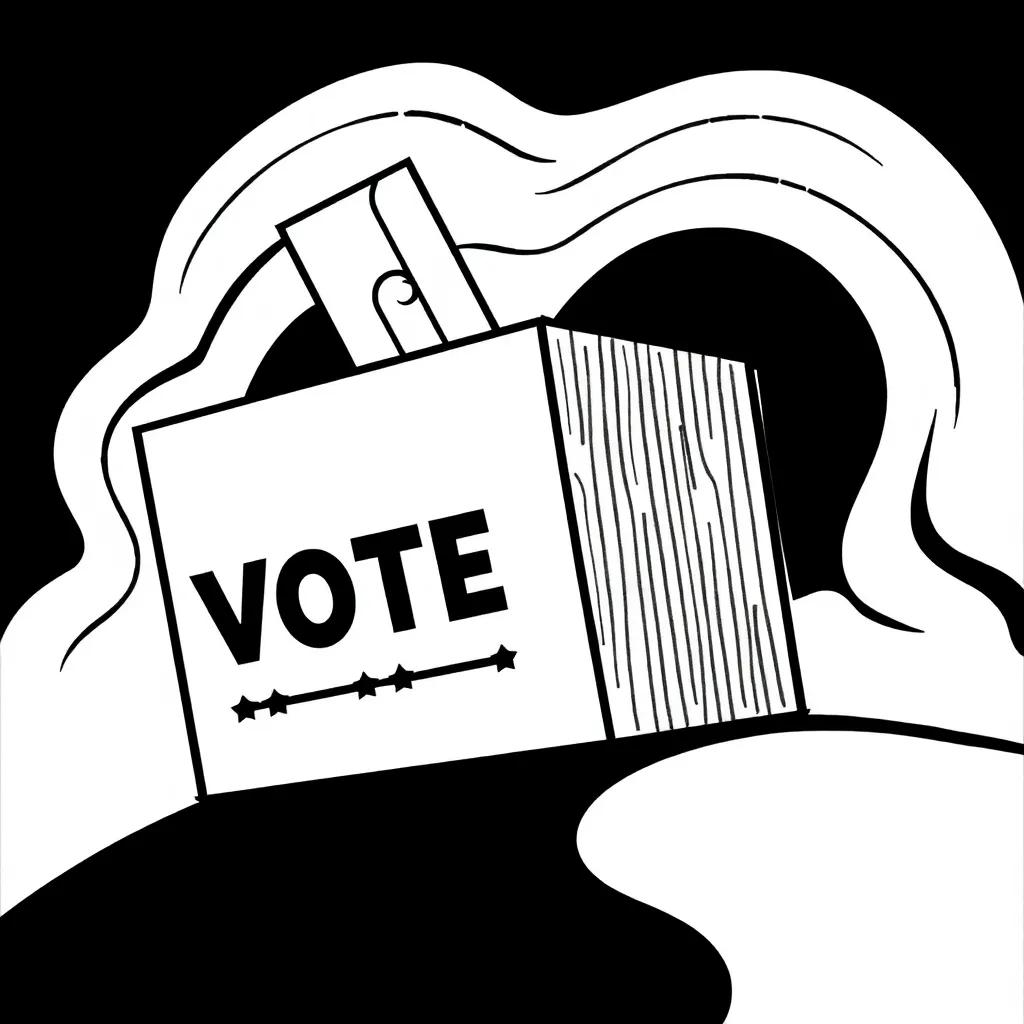 I Voted Coloring Page