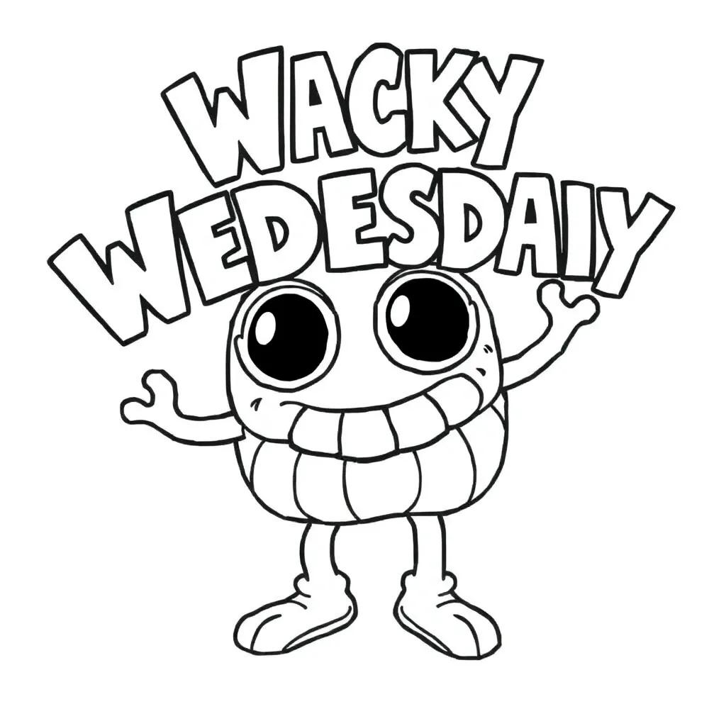 Wacky Wednesday Coloring Pages