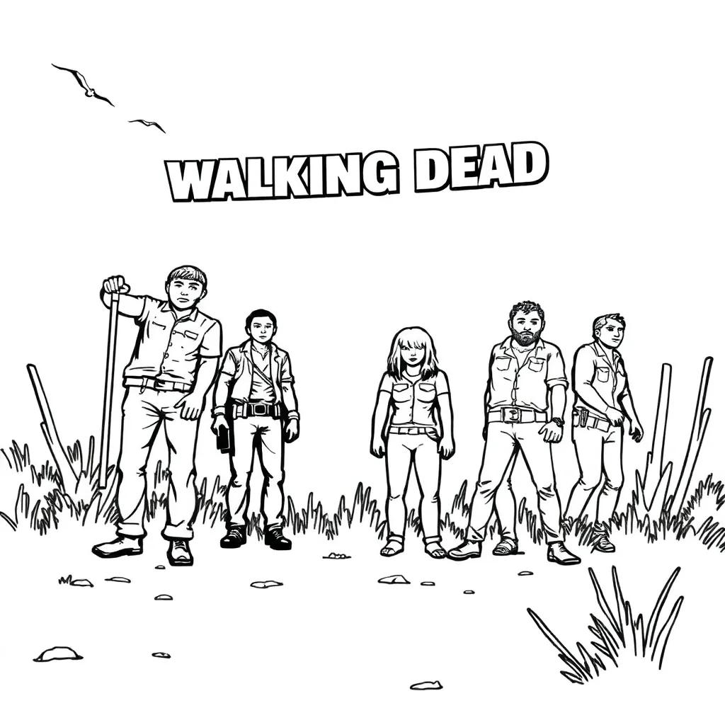The Walking Dead Coloring Pages