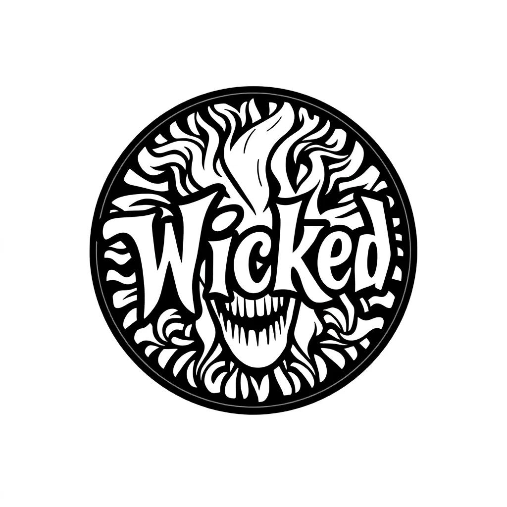 Wicked Logo Coloring Page