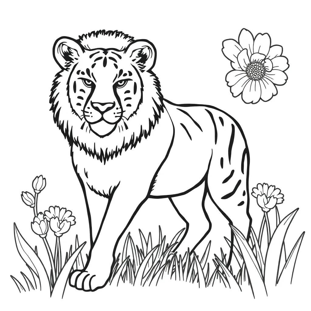 Wild Animals Printable Coloring Pages