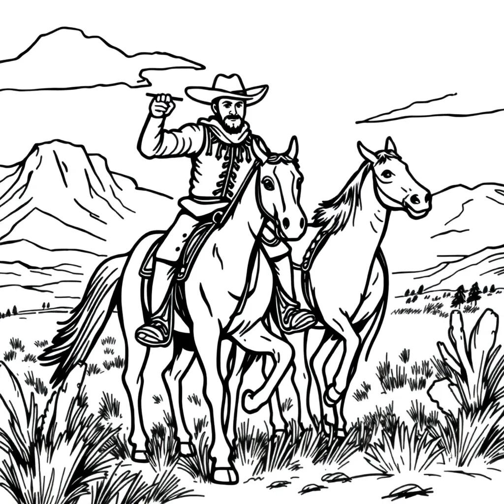 Wild Wild West Coloring Pages