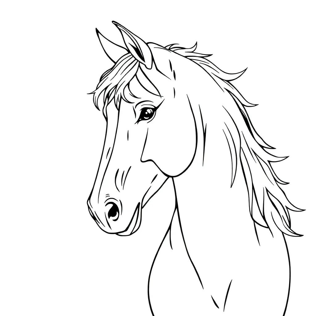 Wild Horse Coloring Pages
